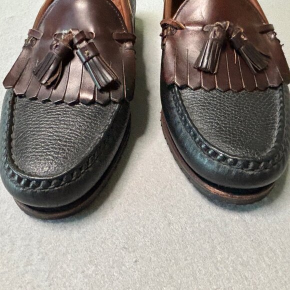 Allen Edmonds Nashua Leather Tassel Loafers Mens 9 D Black Brown Slip On Dress main image 6